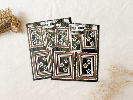 Book Frames Sticker Sheet