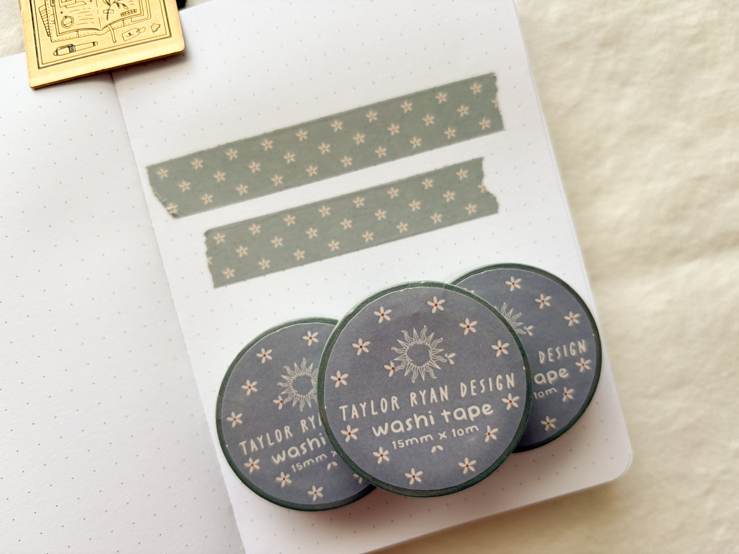 Blue Floral Washi Tape