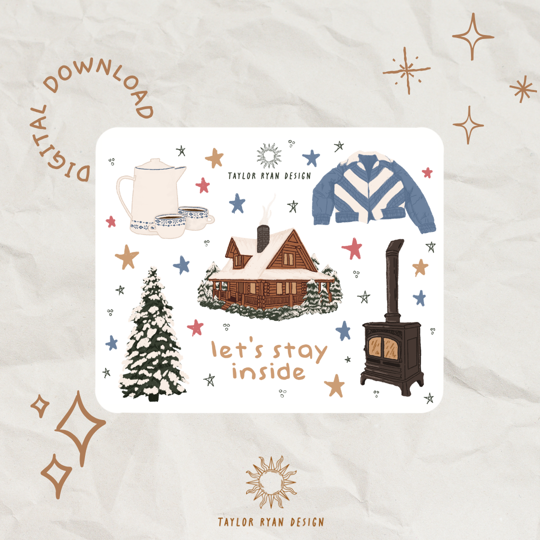 *PRINTABLE* At The Cabin Sticker Sheet