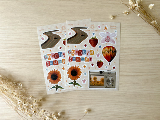 Goodbye Summer Sticker Sheet