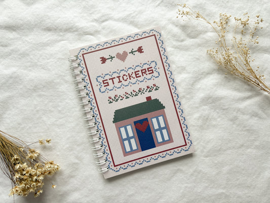 Pocket-Size Cross Stitch Sticker Collection Book