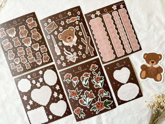Teddy & Lace Sticker Pack