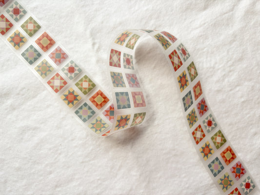 Whimsy Quilt Squares PET Tape (PRE-CUT)