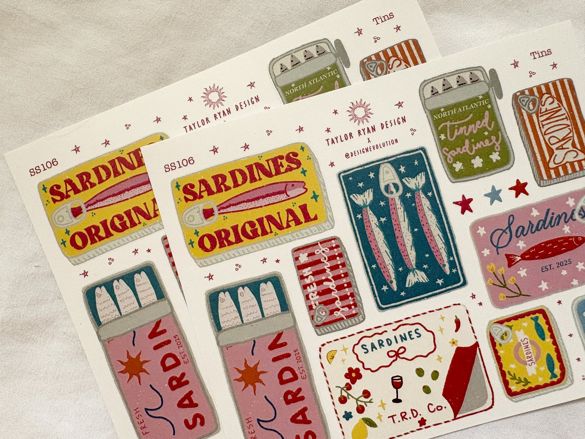 Tins Sticker Sheet