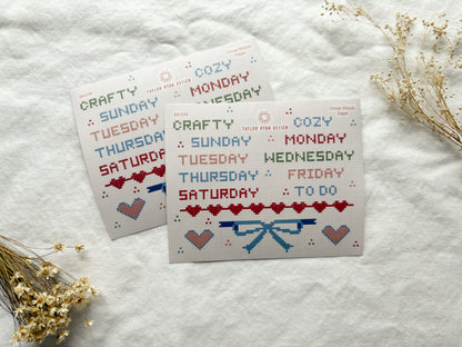 Cross Stitch Days Sticker Sheet