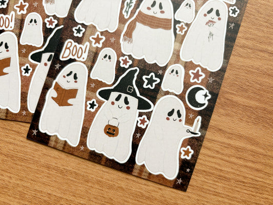 Cozy Ghost Sticker Sheet