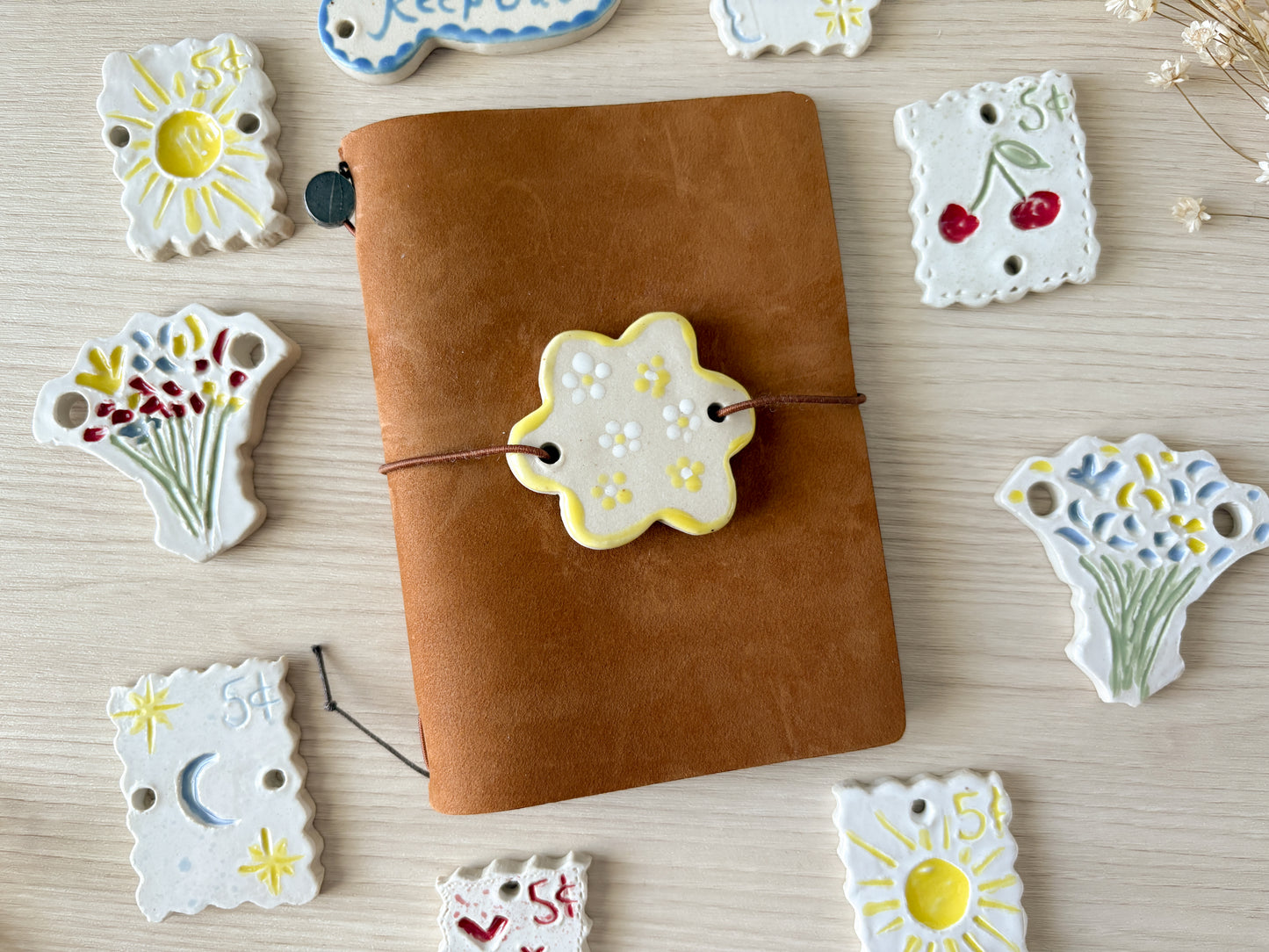 Ceramic Journal Connectors/Charms