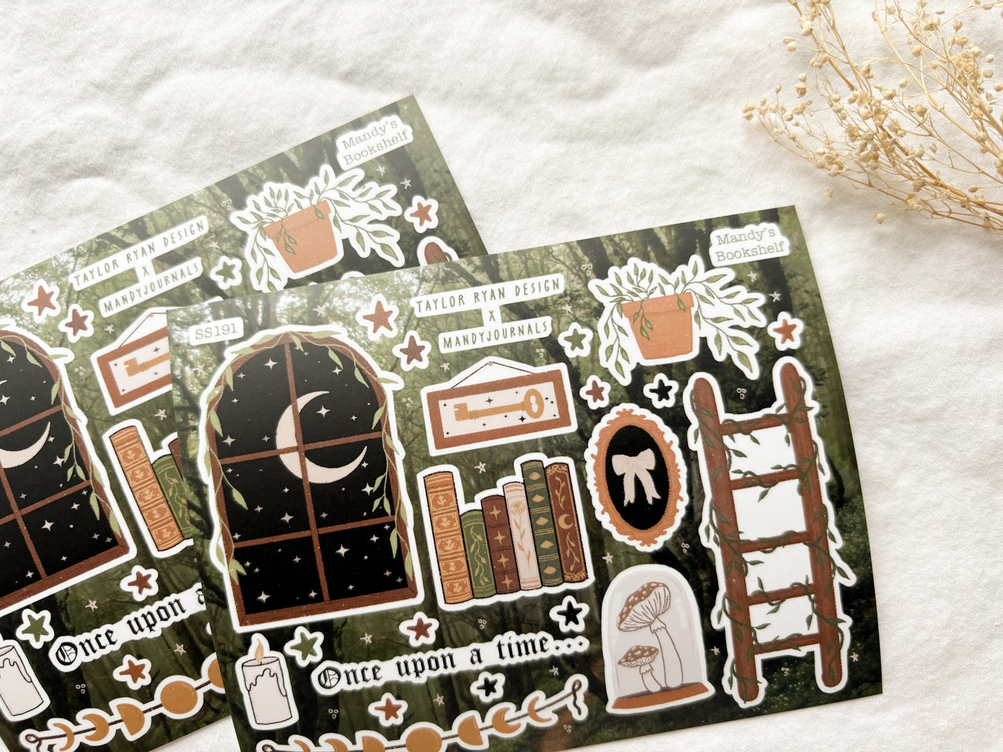 Mandy’s Bookshelf Sticker Sheet