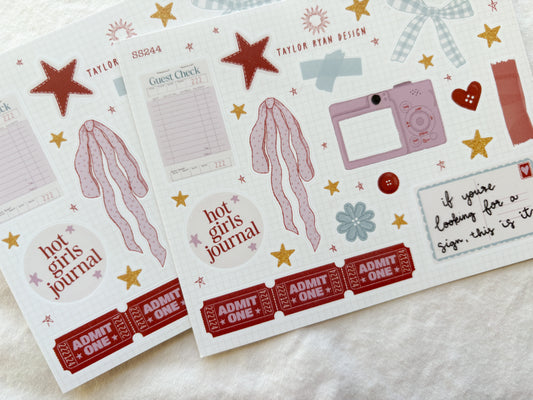Mini Ephemera Sticker Sheet