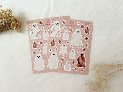 Spooky Ghosts Sticker Sheet