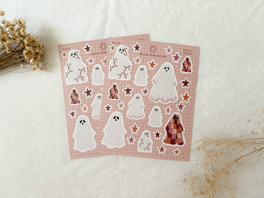Spooky Ghosts Sticker Sheet