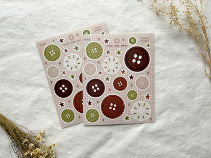 Colorful Buttons Sticker Sheet