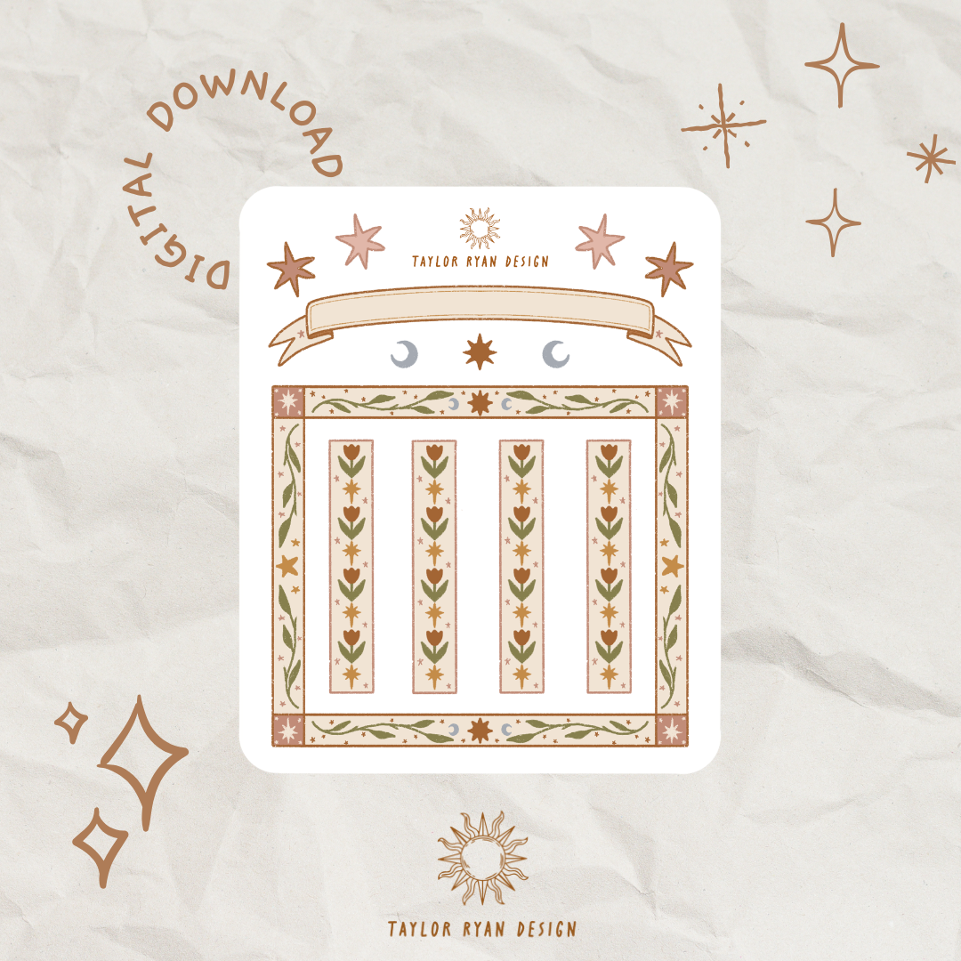 *PRINTABLE* Fairytale Borders Sticker Sheet