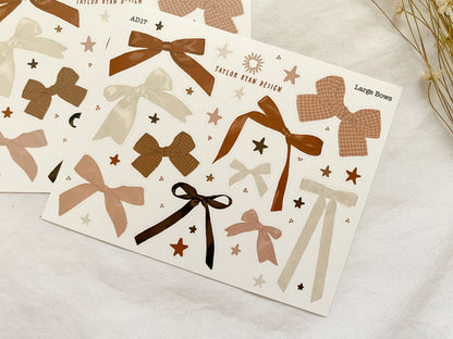Large Bows Sticker Sheet