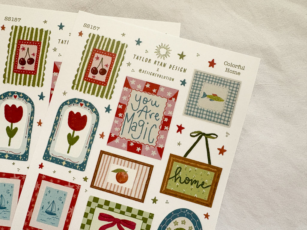 Colorful Home Sticker Sheet