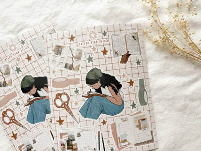 Bujo Girl Sticker Sheet