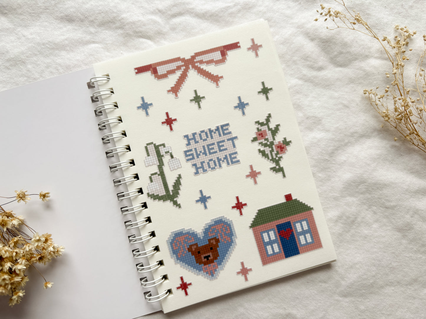 Pocket-Size Cross Stitch Sticker Collection Book