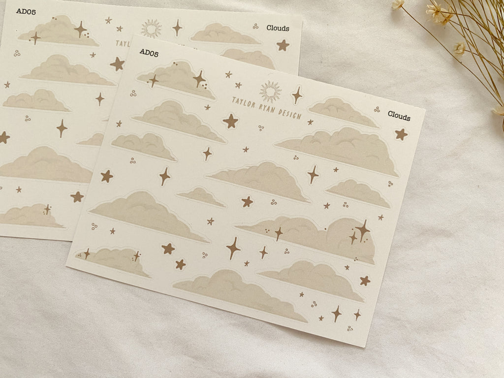 Clouds Sticker Sheet