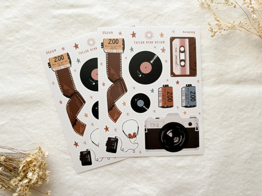Analog Sticker Sheet