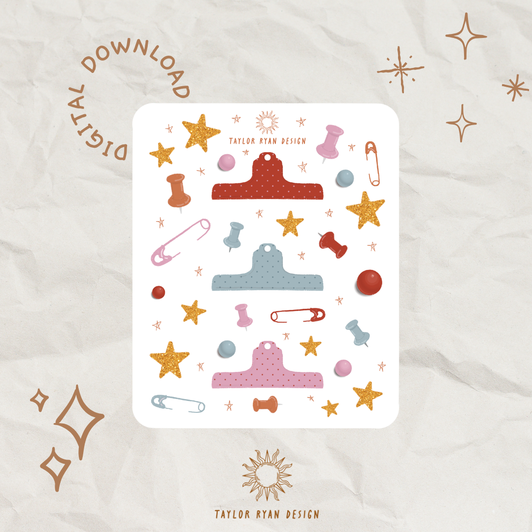 *PRINTABLE* Put A Pin In It Sticker Sheet