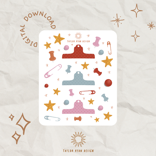 *PRINTABLE* Put A Pin In It Sticker Sheet