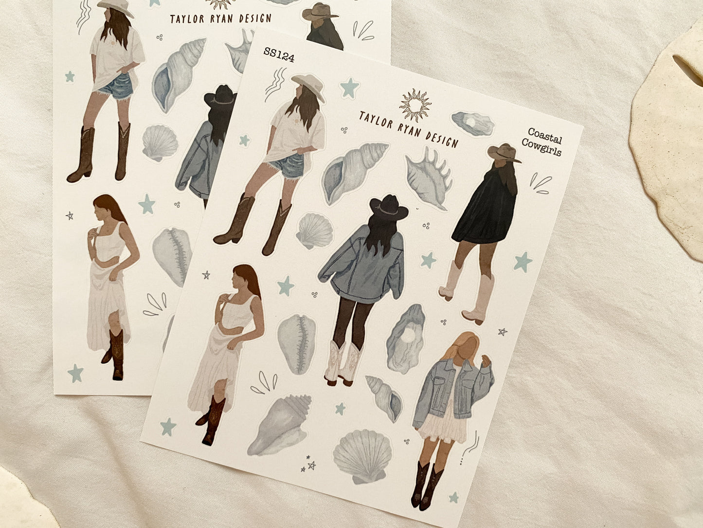 Coastal Cowgirls Sticker Sheet