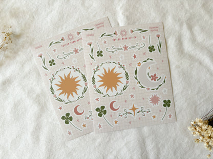 Celestial Spring Sticker Sheet