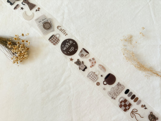 Cozy Coffee PET Tape (PRE-CUT)