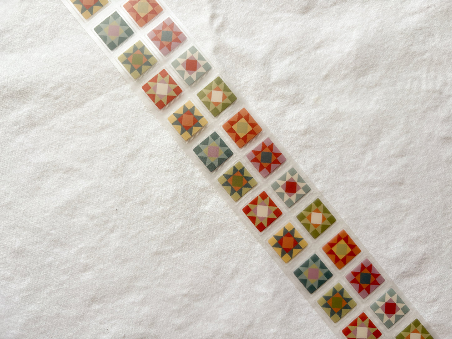 Whimsy Quilt Squares PET Tape (PRE-CUT)