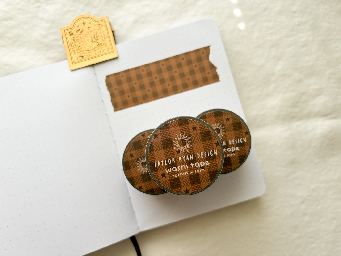 Star Gingham Washi Tape