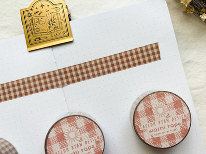 Autumn Gingham Washi Tape