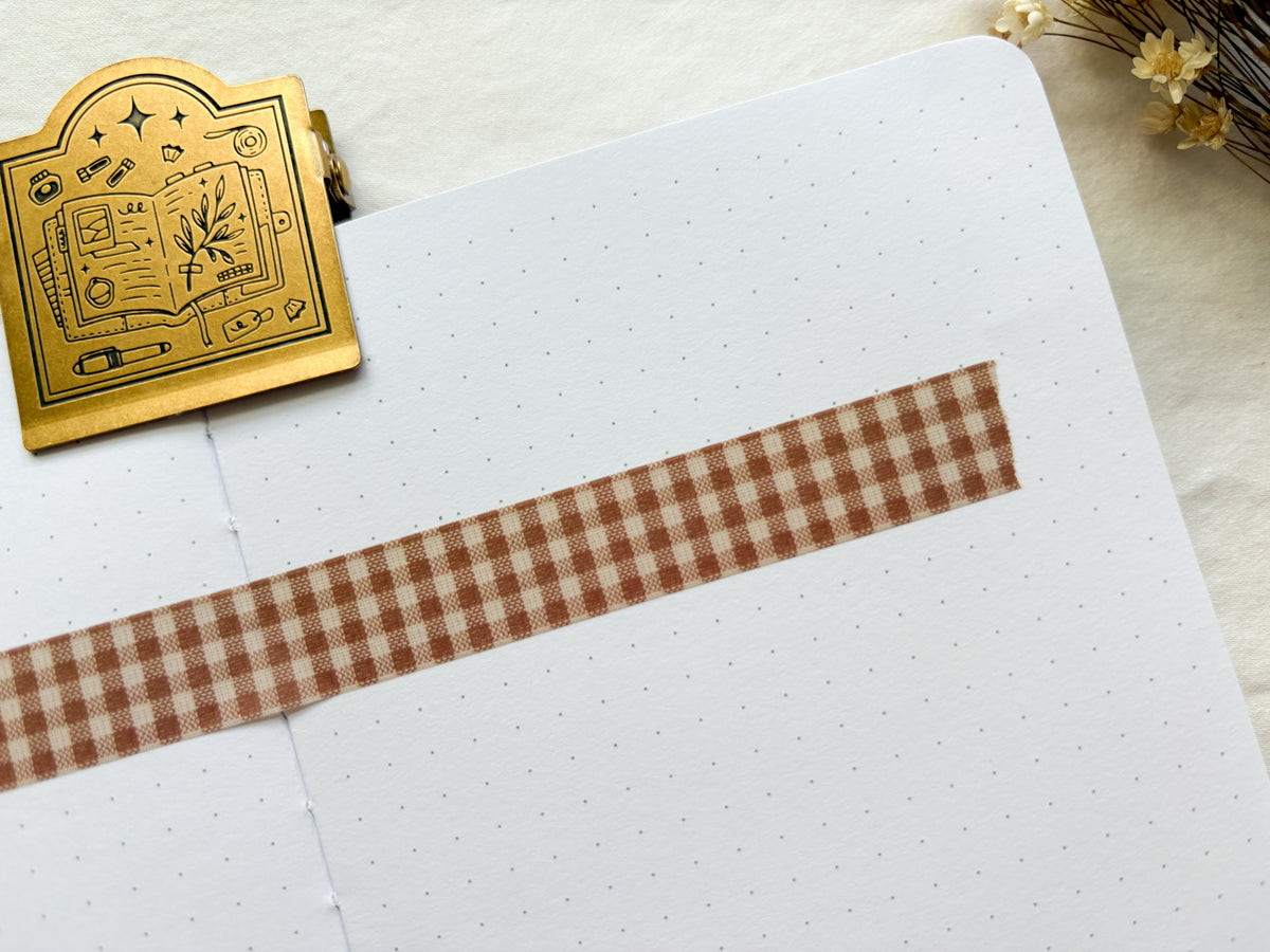 Autumn Gingham Washi Tape