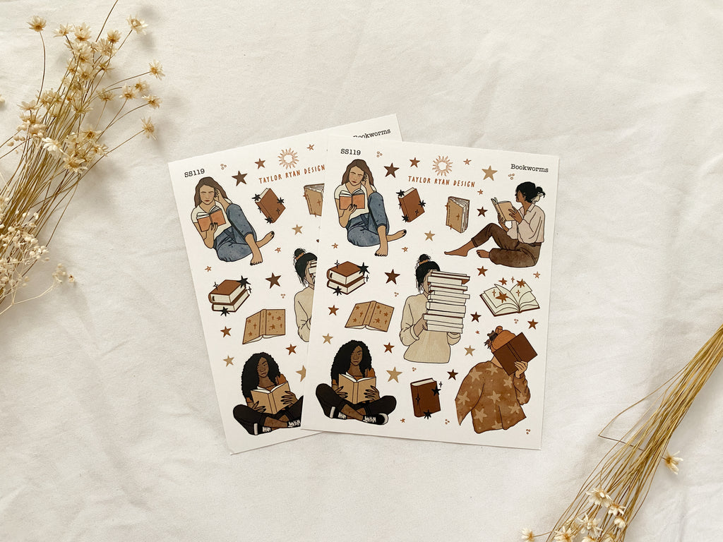Bookworms Sticker Sheet