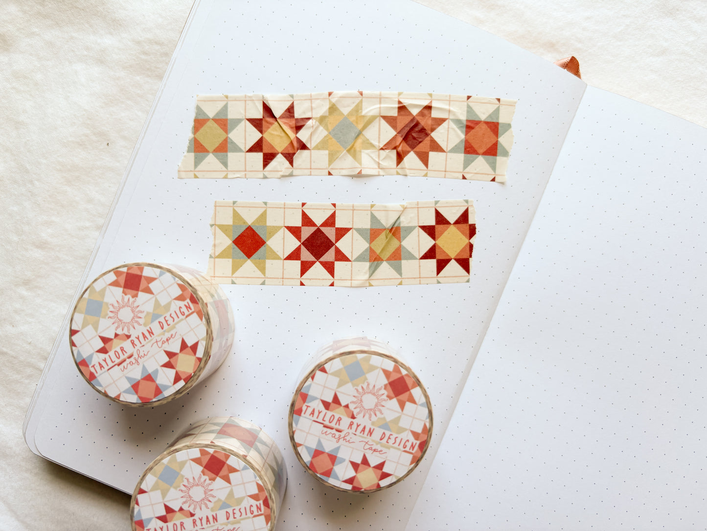 Colorful Quilt Squares Washi Tape