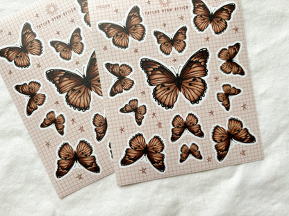 Soft Butterflies Sticker Sheet