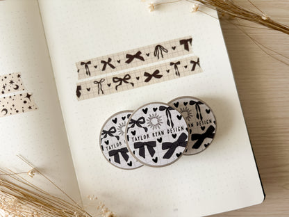 B&W Bows Washi Tape