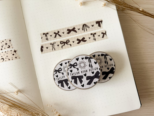 B&W Bows Washi Tape