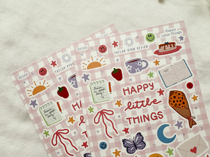 Happy Little Things Sticker Sheet
