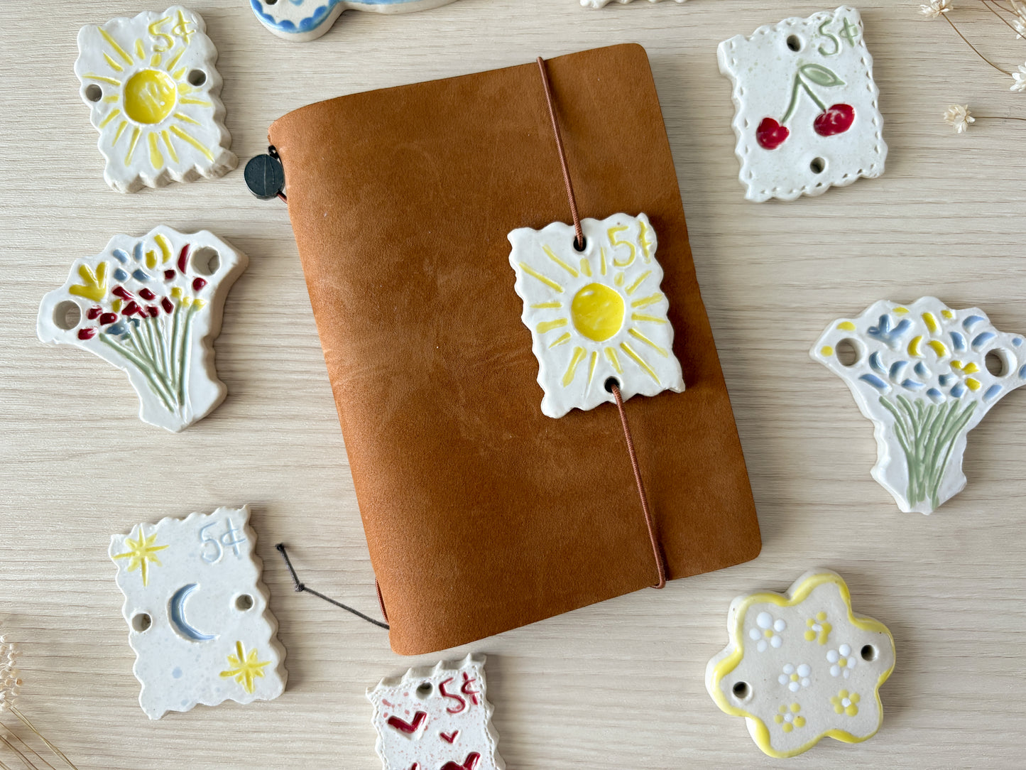 Ceramic Journal Connectors/Charms