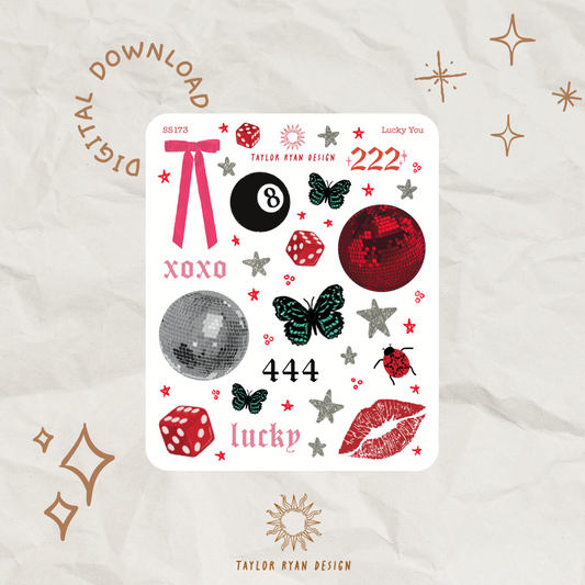*PRINTABLE* Lucky You Sticker Sheet