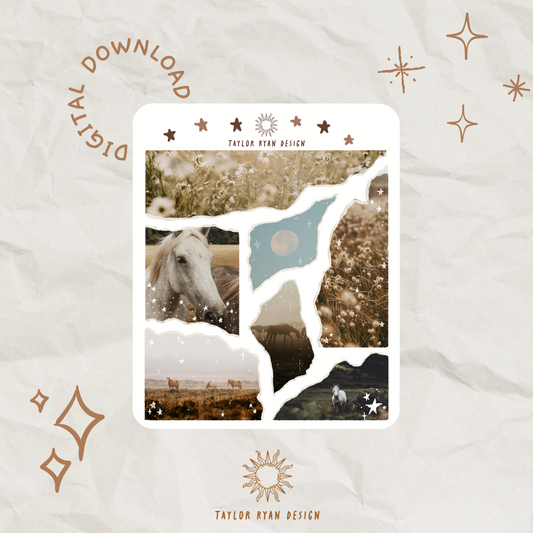 *PRINTABLE* Torn Photos III Sticker Sheet