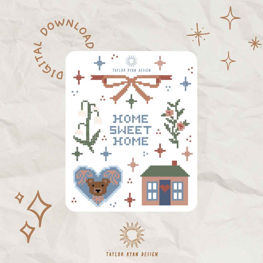 *PRINTABLE* Home Sweet Home Sticker Sheet – Taylor Ryan Design