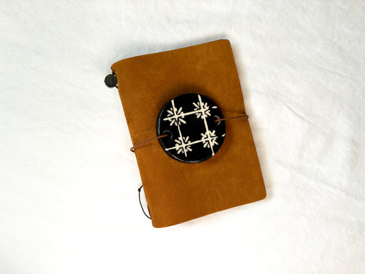 Circle Tile Ceramic Journal Connectors/Charm