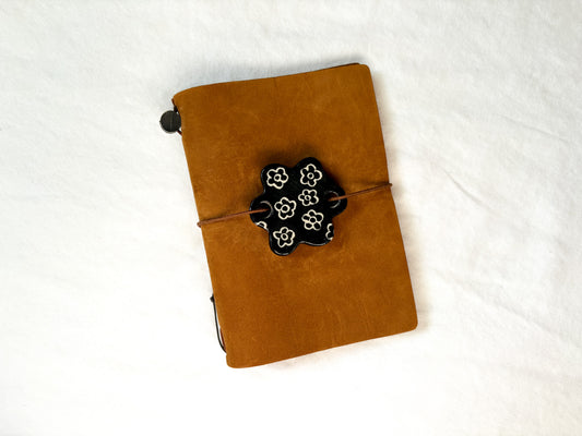 Floral Ceramic Journal Connectors/Charm
