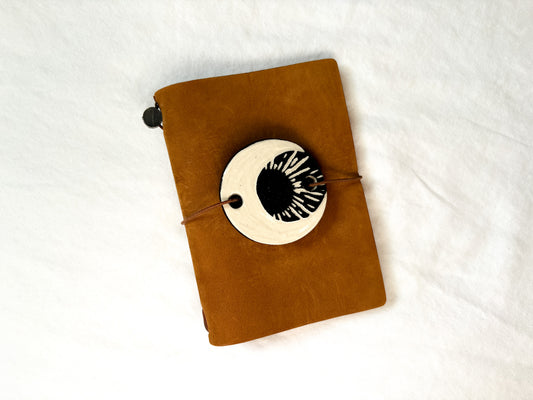 Moon Ceramic Journal Connectors/Charm
