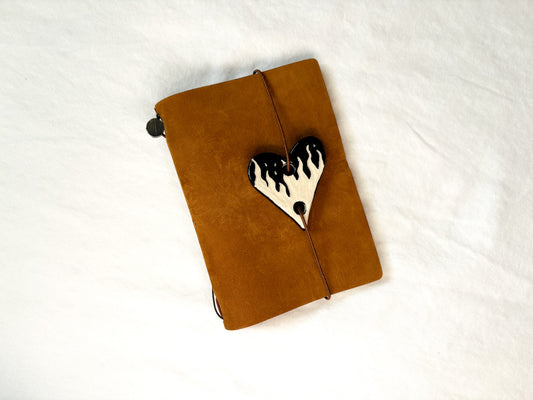 Flames Ceramic Journal Connectors/Charm