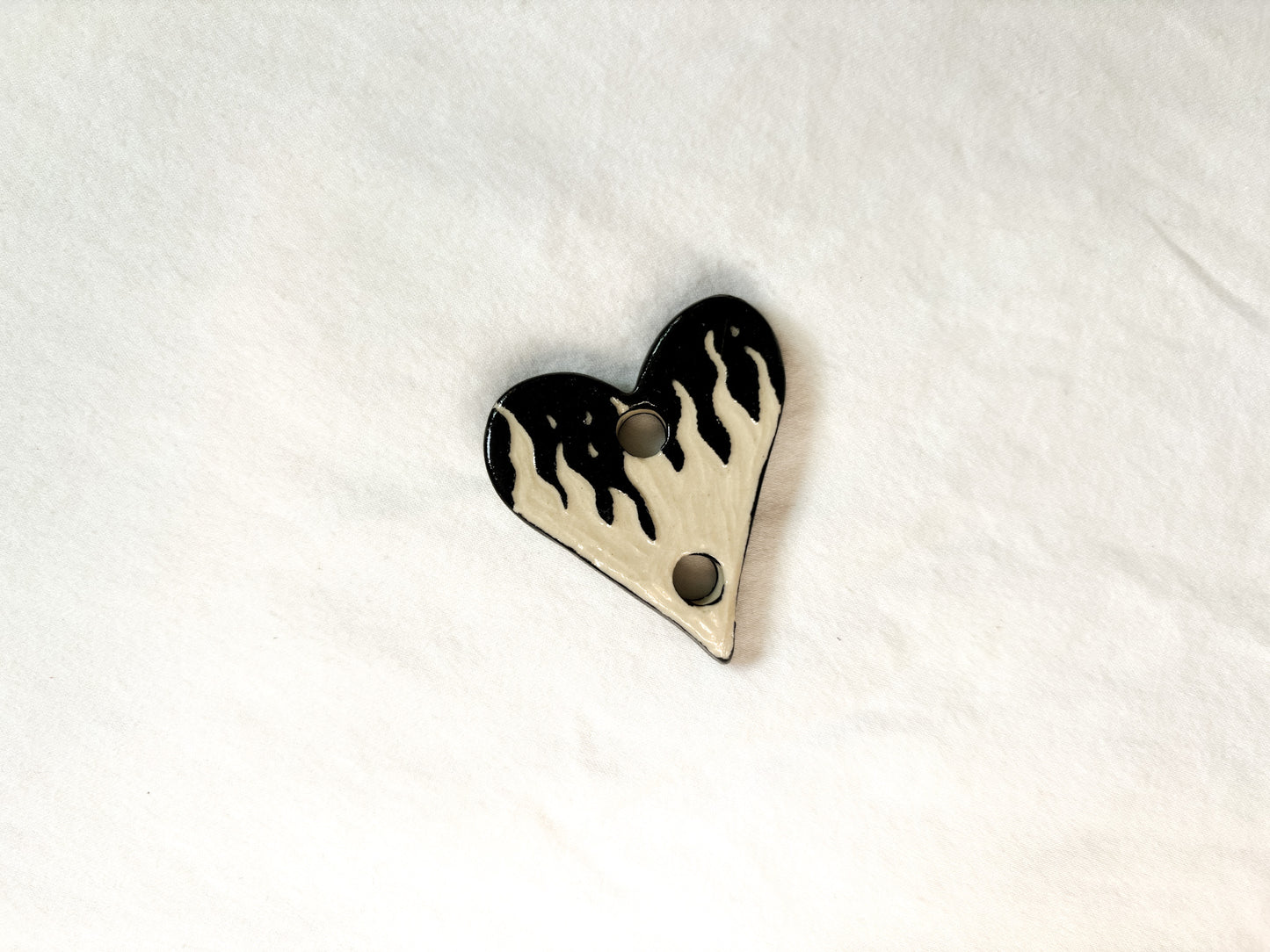 Flames Ceramic Journal Connectors/Charm