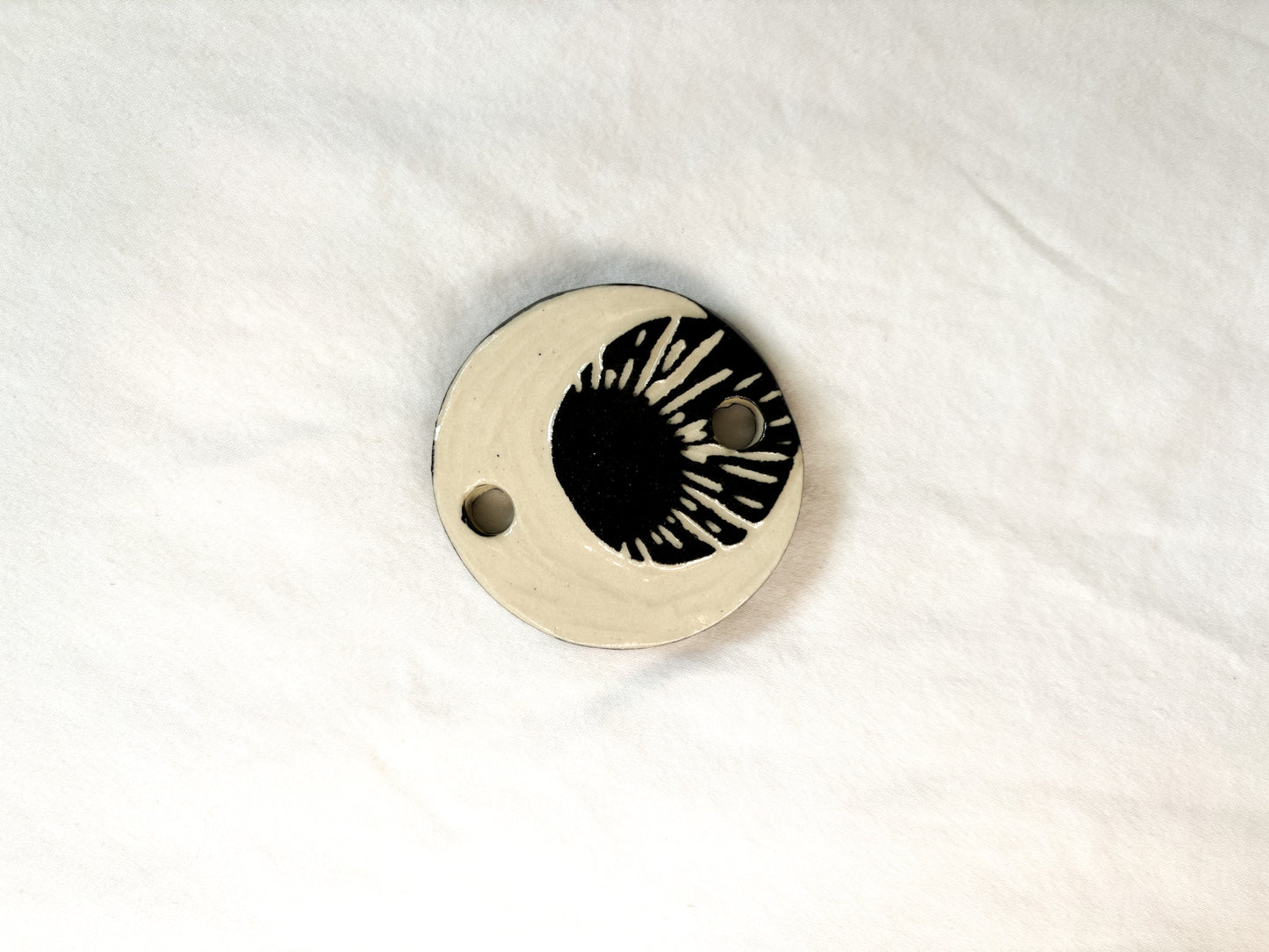 Moon Ceramic Journal Connectors/Charm