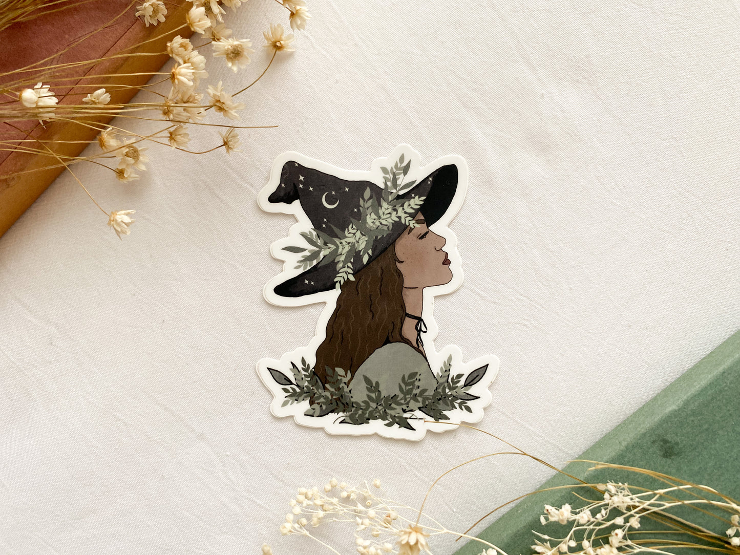 The Green Witch Vinyl Sticker