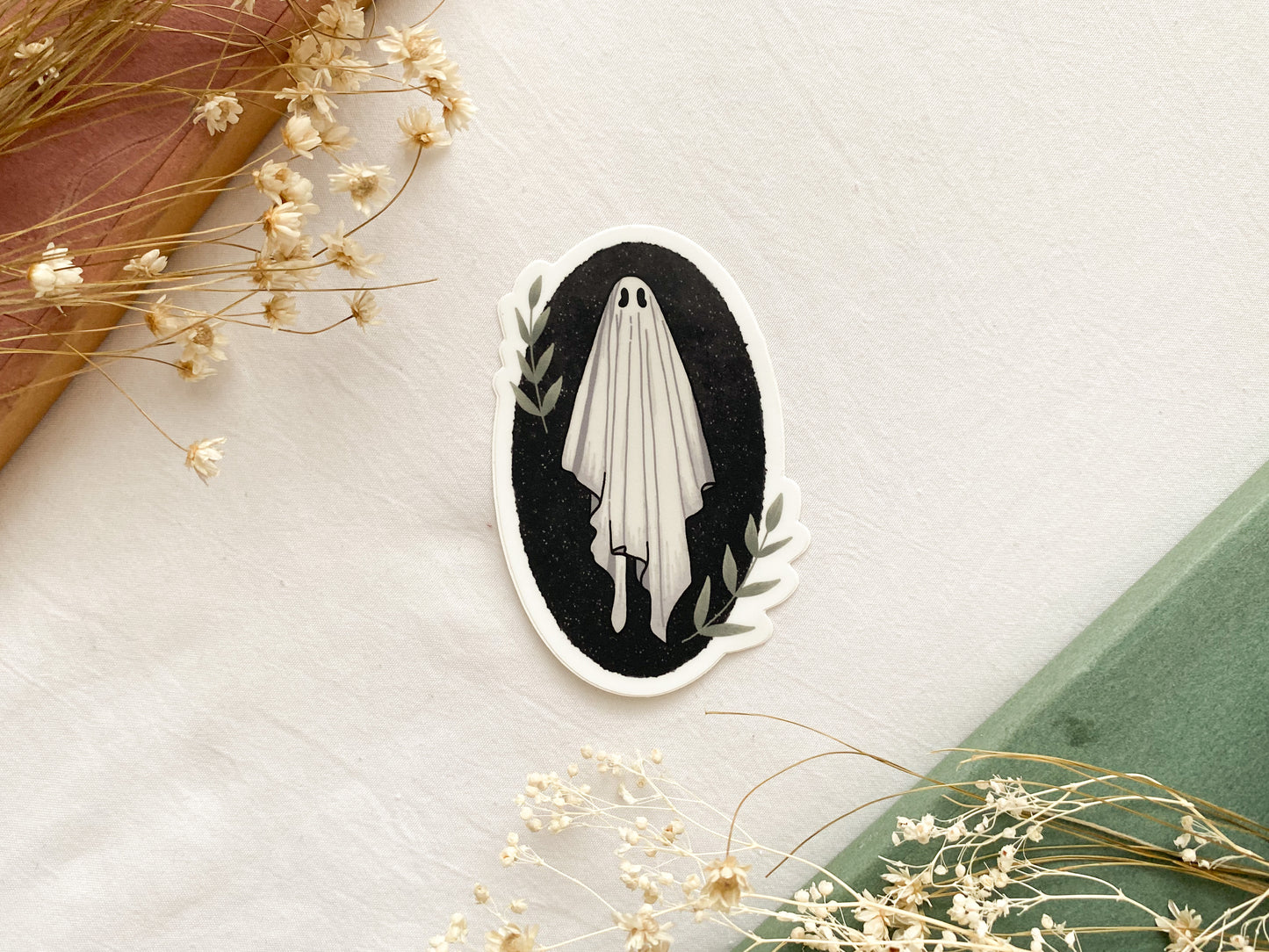 Greenery Ghost Vinyl Sticker